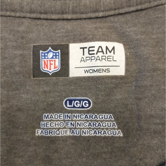 Women's Seattle Seahawks Gray Short Sleeve Tshirt by NFL Team Apparel Size Large - Picture 5 of 9